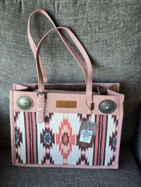 Wrangler Purse Western Tote Bag Pink